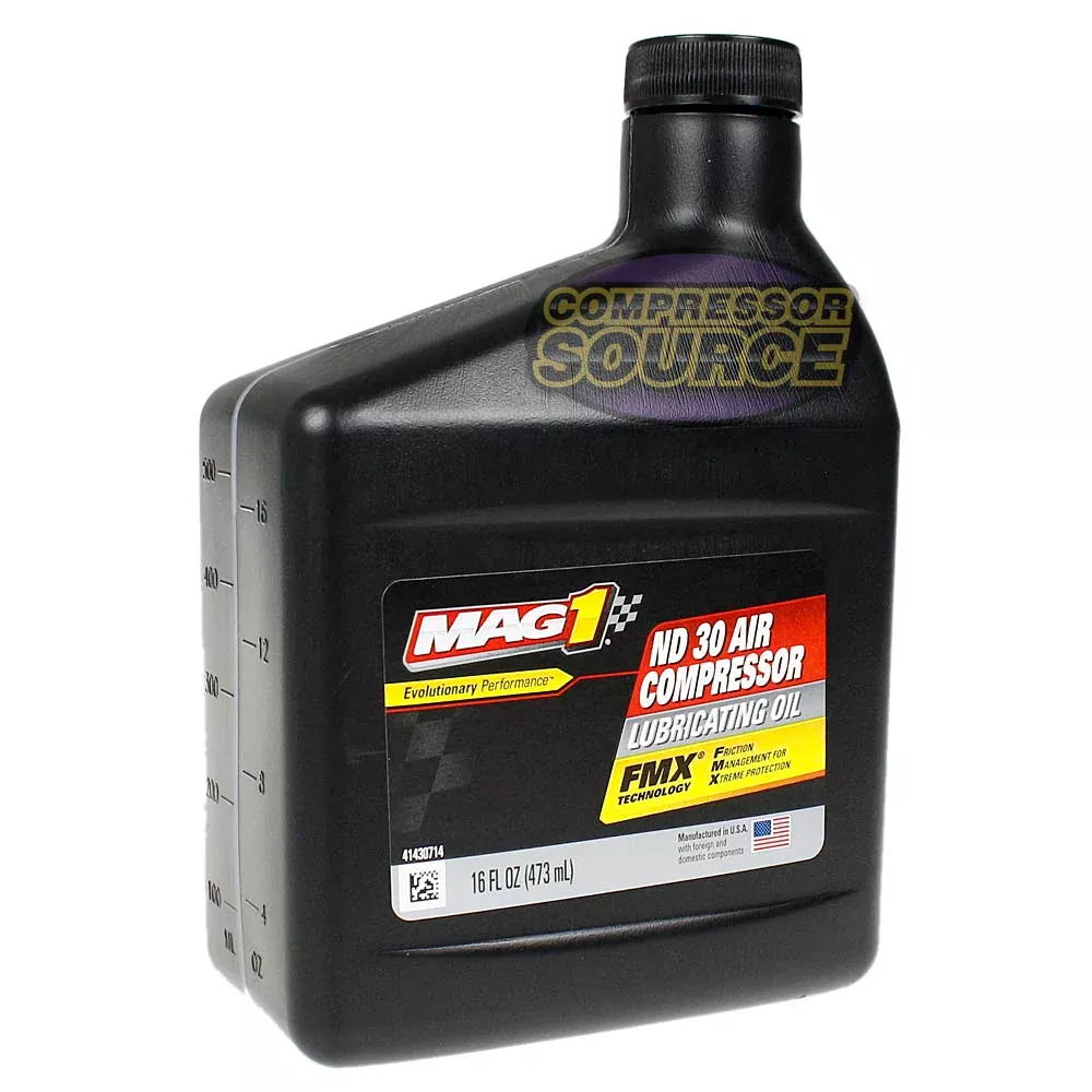 MAG1 Air Compressor Oil ISO-100 SAE-30W Non-Detergent 16 oz.