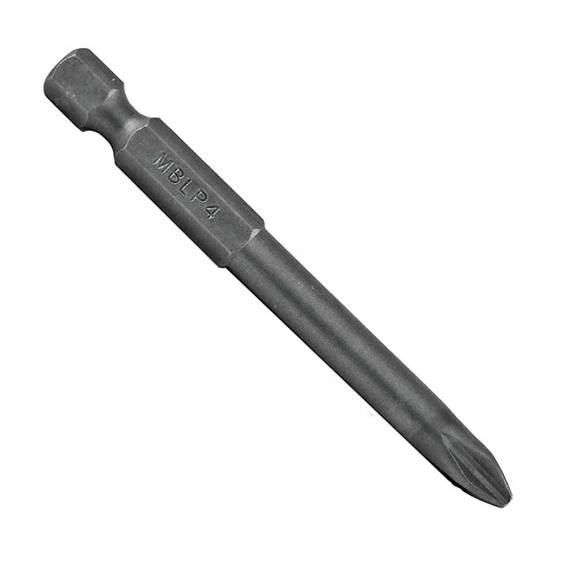 Malco Tools MBLP4 #2 Phillips 1/4" Hex Shank Power Bit - 2-3/4" Long