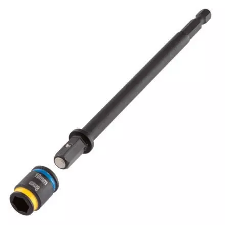 Malco Tools MSHXLCM2 C-RHEX Cleanable, Reversible Magnetic Hex Driver (8mm and 10mm), 6"