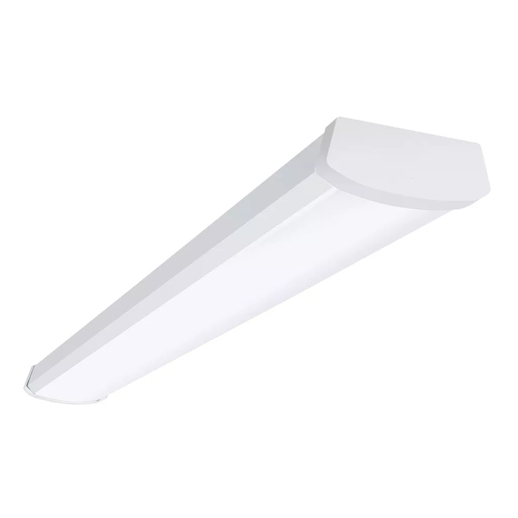 Metalux 4NWS3C3-UNV LED Wraparound with Selectable Lumens and CCT, 4 ft, Selectable CCT 3500K-5000K