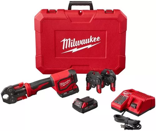Milwaukee 2674-22C M18™ Short Throw Press Tool Kit with PEX Crimp Jaws