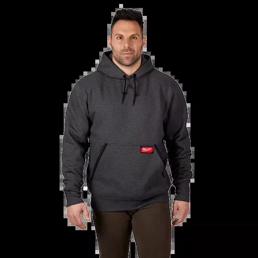 Milwaukee 350G-L Heavy Duty Pullover Hoodie (Gray, Size L)
