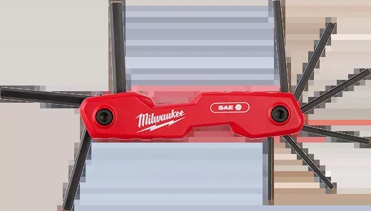 Milwaukee 48-22-2181 9-Key Folding Hex Key Set - SAE