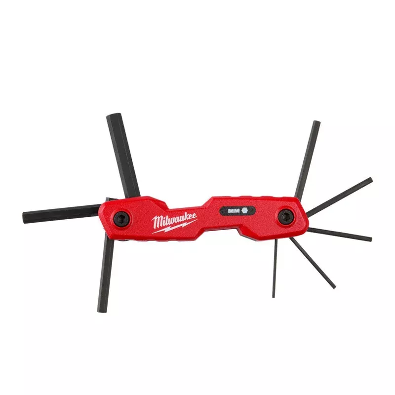 Milwaukee 48-22-2182 8-Key Folding Hex Key Set - Metric