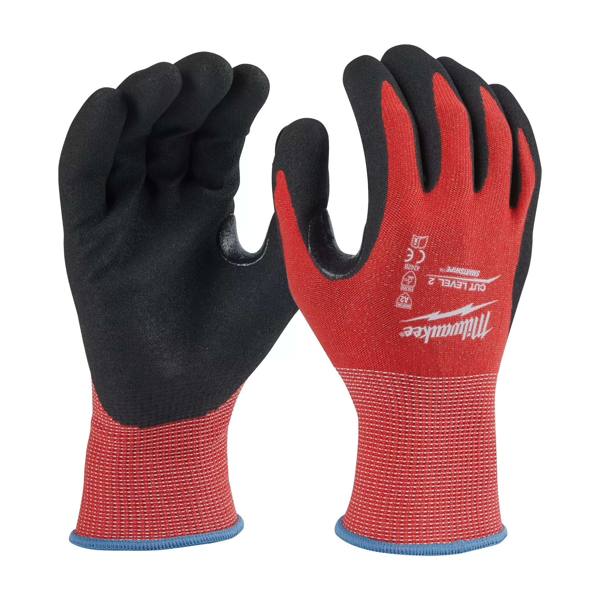 Milwaukee 48-22-8926 Cut Resistant Nitrile Dipped Gloves, ANSI Cut Level 2 - Medium (1pr)