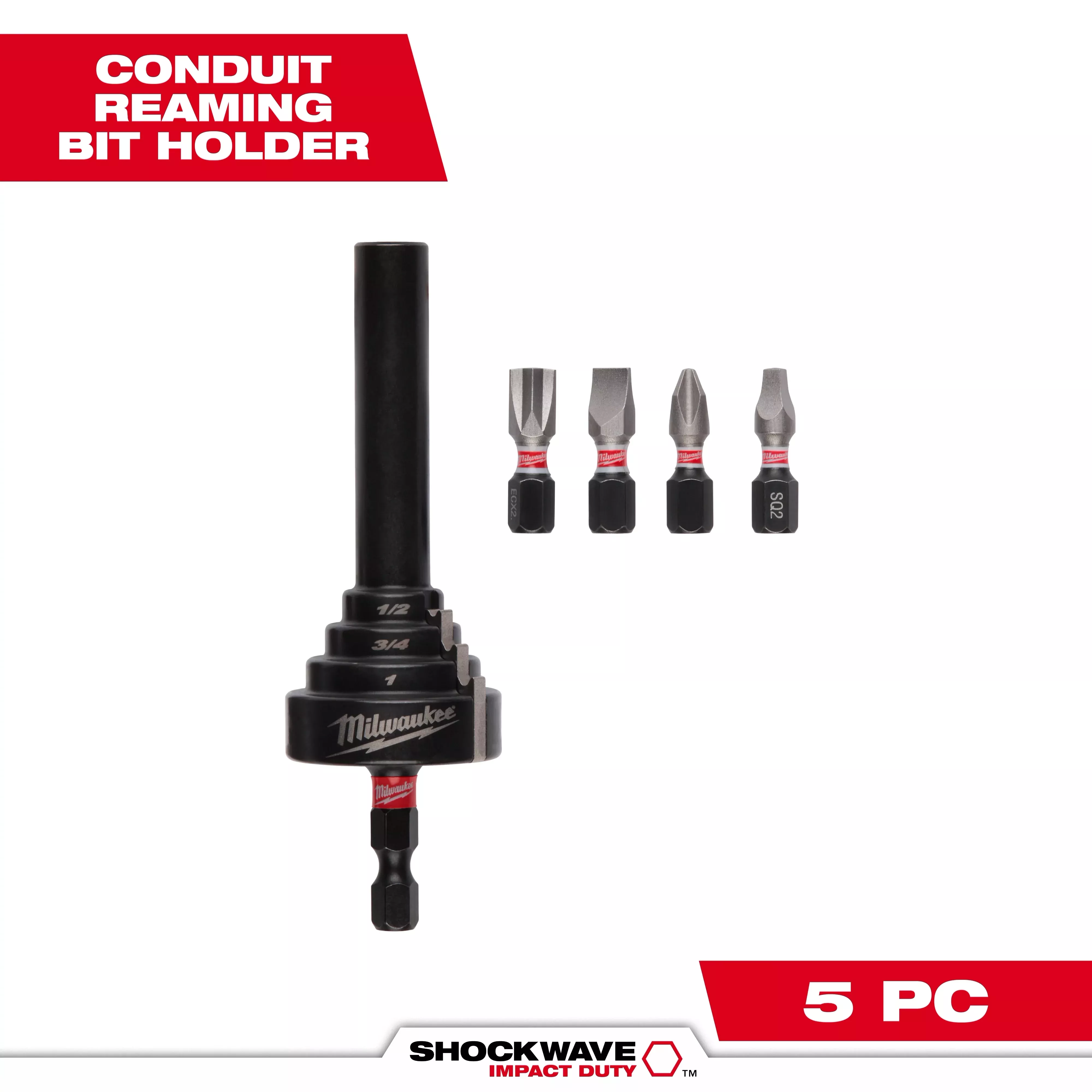 Milwaukee 48-32-2350 SHOCKWAVE™ Conduit Reaming Bit Holder