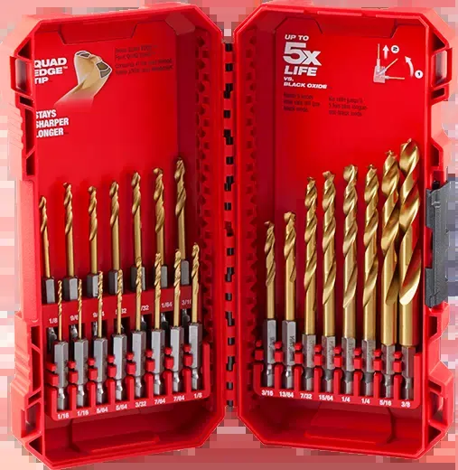 Milwaukee 48-89-4631 SHOCKWAVE Impact Duty™ RED HELIX™ Titanium Drill Bit Set - 23PC