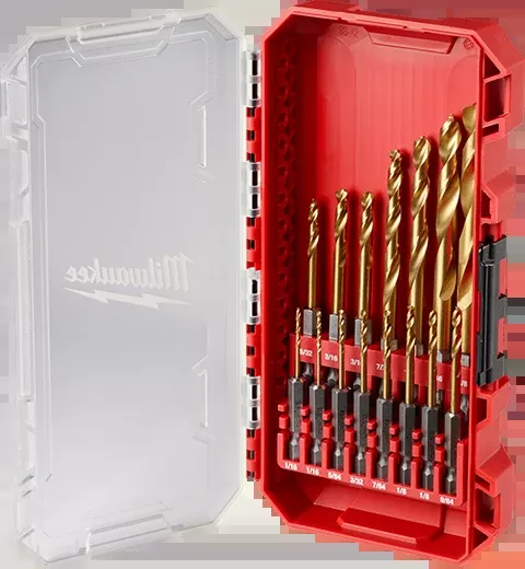 Milwaukee 48-89-4670 SHOCKWAVE Impact Duty™ RED HELIX™ Titanium Drill Bit Set - 15PC