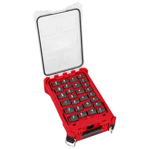 Milwaukee 49-66-6804 SHOCKWAVE Impact Duty™ Socket 1/2” Dr 27PC MM & SAE PACKOUT Set