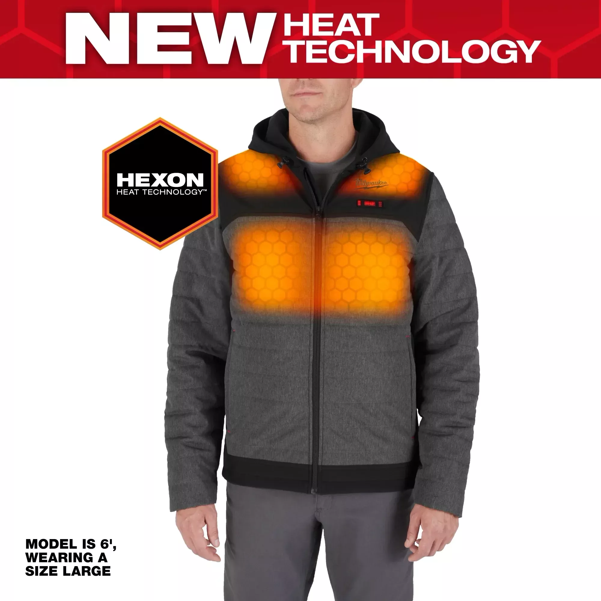 Milwaukee M102G-212X M12™ Heated AXIS™ Jacket Kit (Gray 2XL)