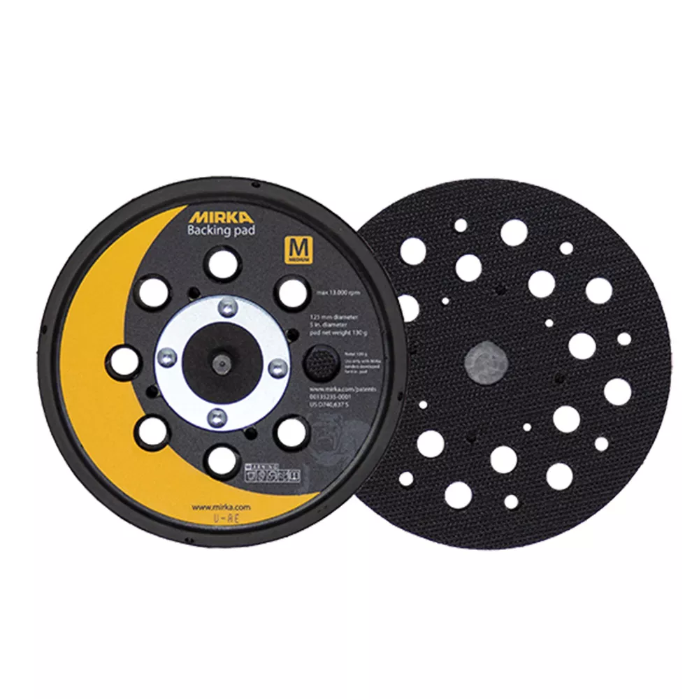 Mirka Sanding Pad 915GV28-130G, 5'' Diameter (For 6'' Sanders), 28-Hole, Medium Density