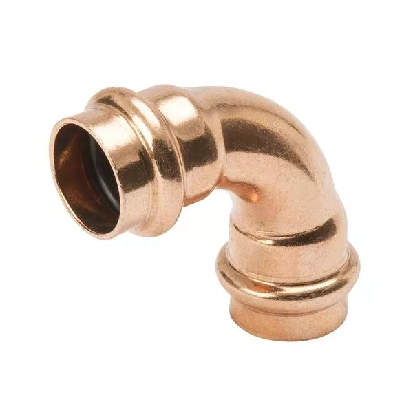 Mueller Streamline PF 02736 3/4" x 1/2" Copper Press Reducing 90° Elbow