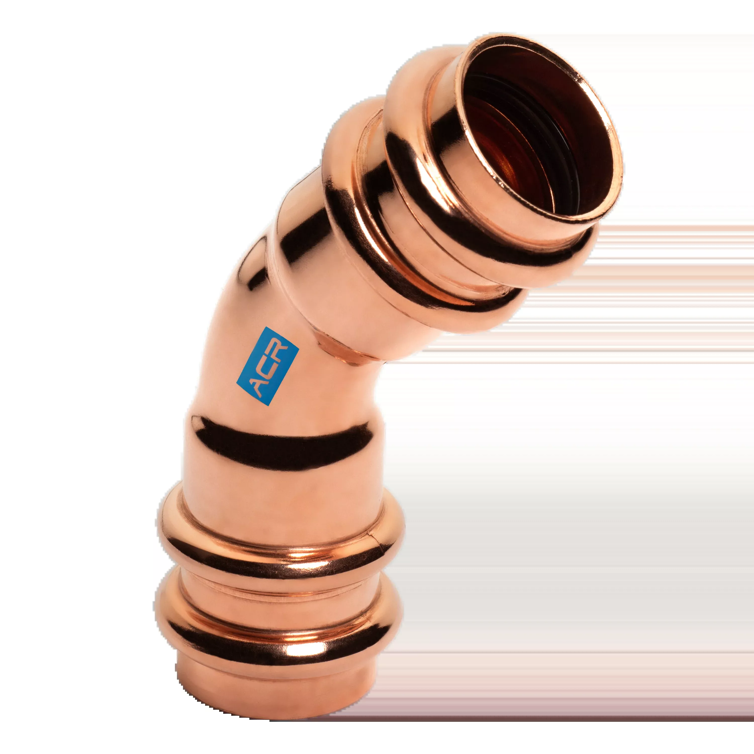 Mueller Streamline RP03021 1/2" ACR Copper Press 45° Elbow