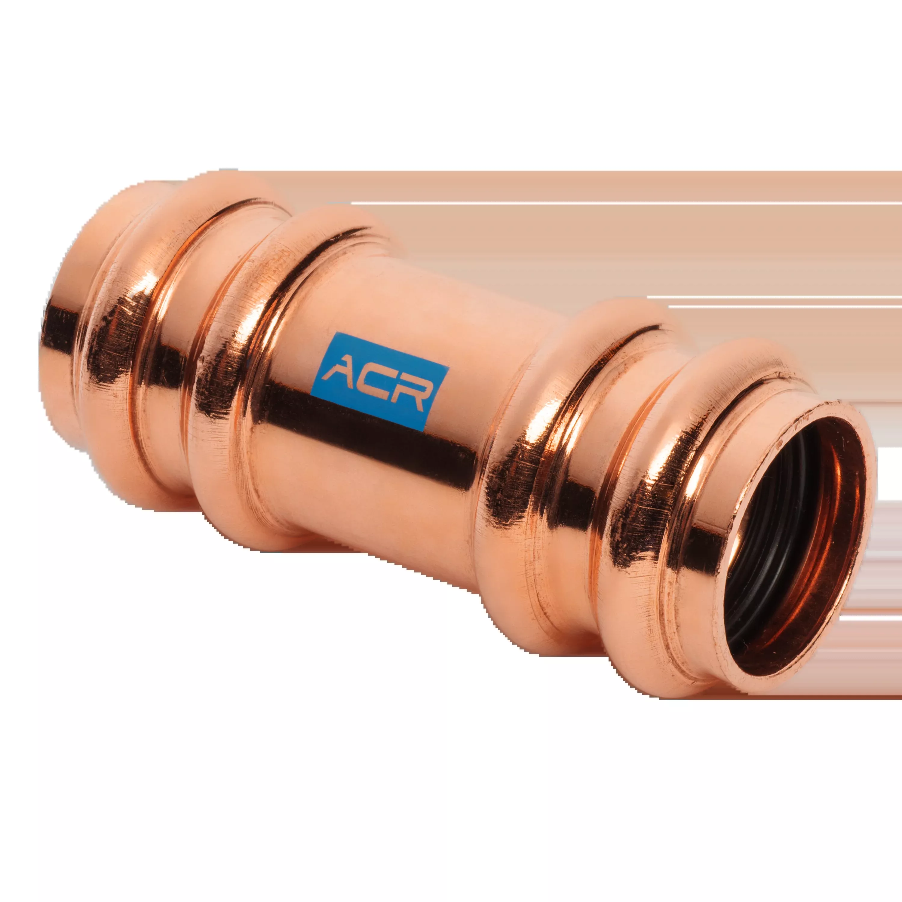 Mueller Streamline RP10141 1/4" ACR Copper Press Coupling with Stop