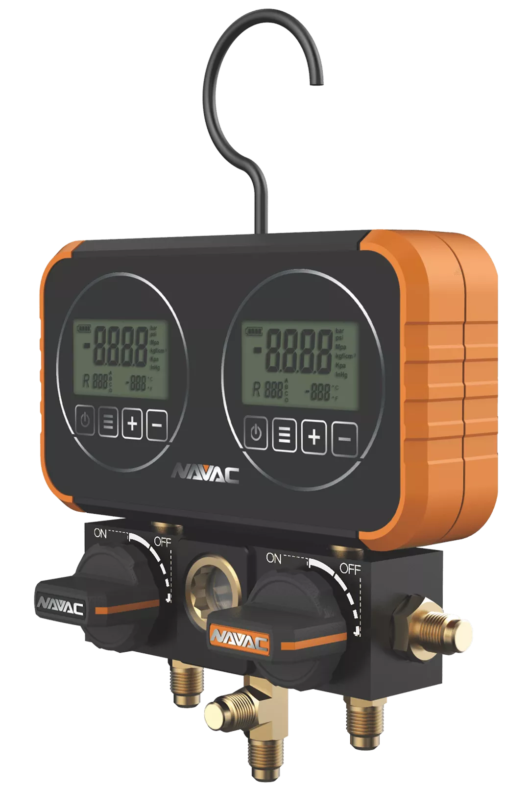 NAVAC N2D4H Manifold Gauge with Digital Display
