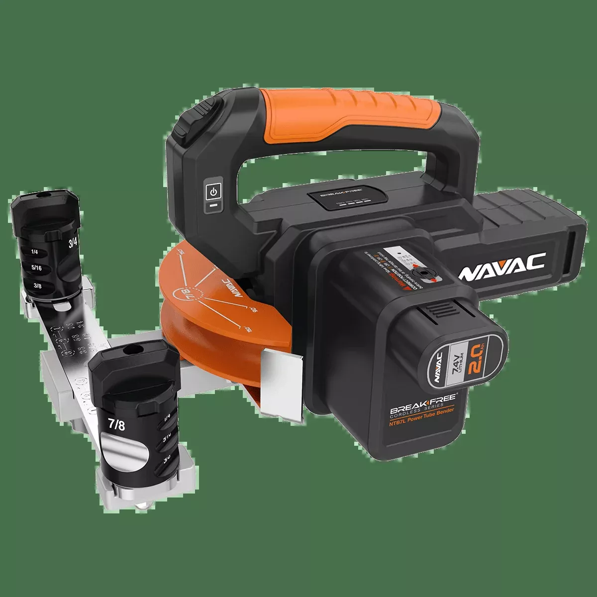 NAVAC NTB7L BreakFree Power Tube Bender Kit, 1/4" to 7/8" O.D.