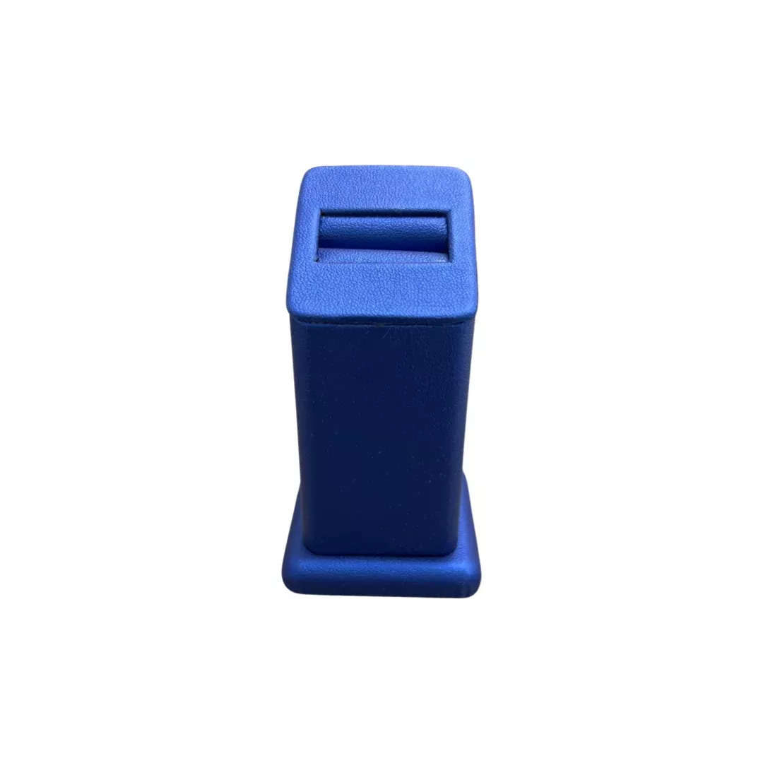 Navy Blue Leatherette Ring Stand
