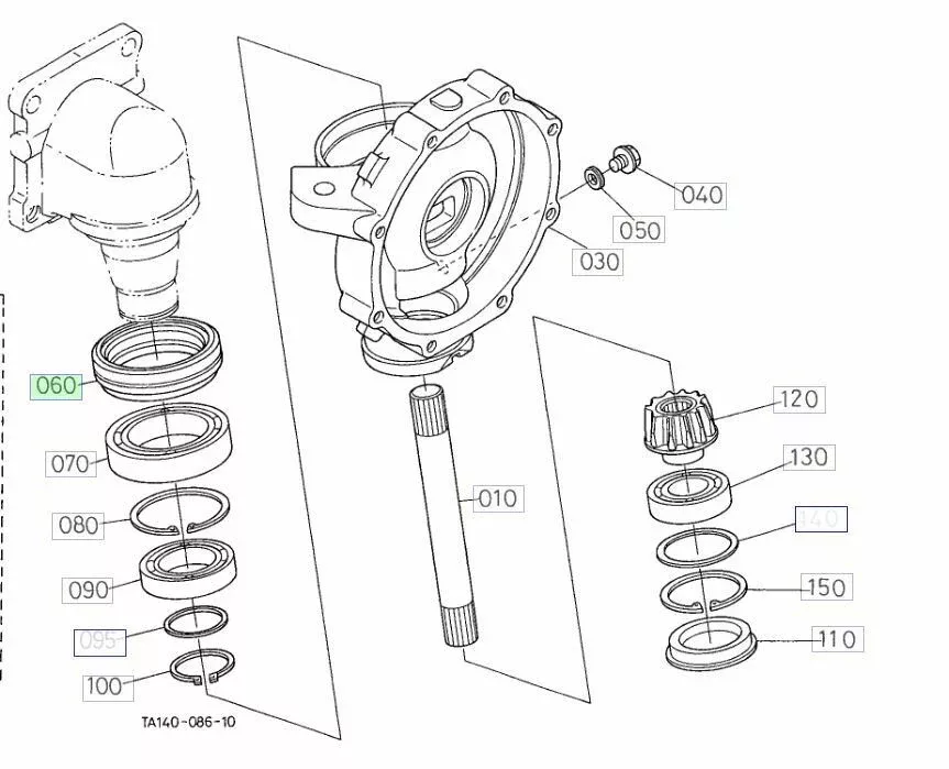 New Steer Knuckle Seal Fits Kubota M4800 Series Tractor