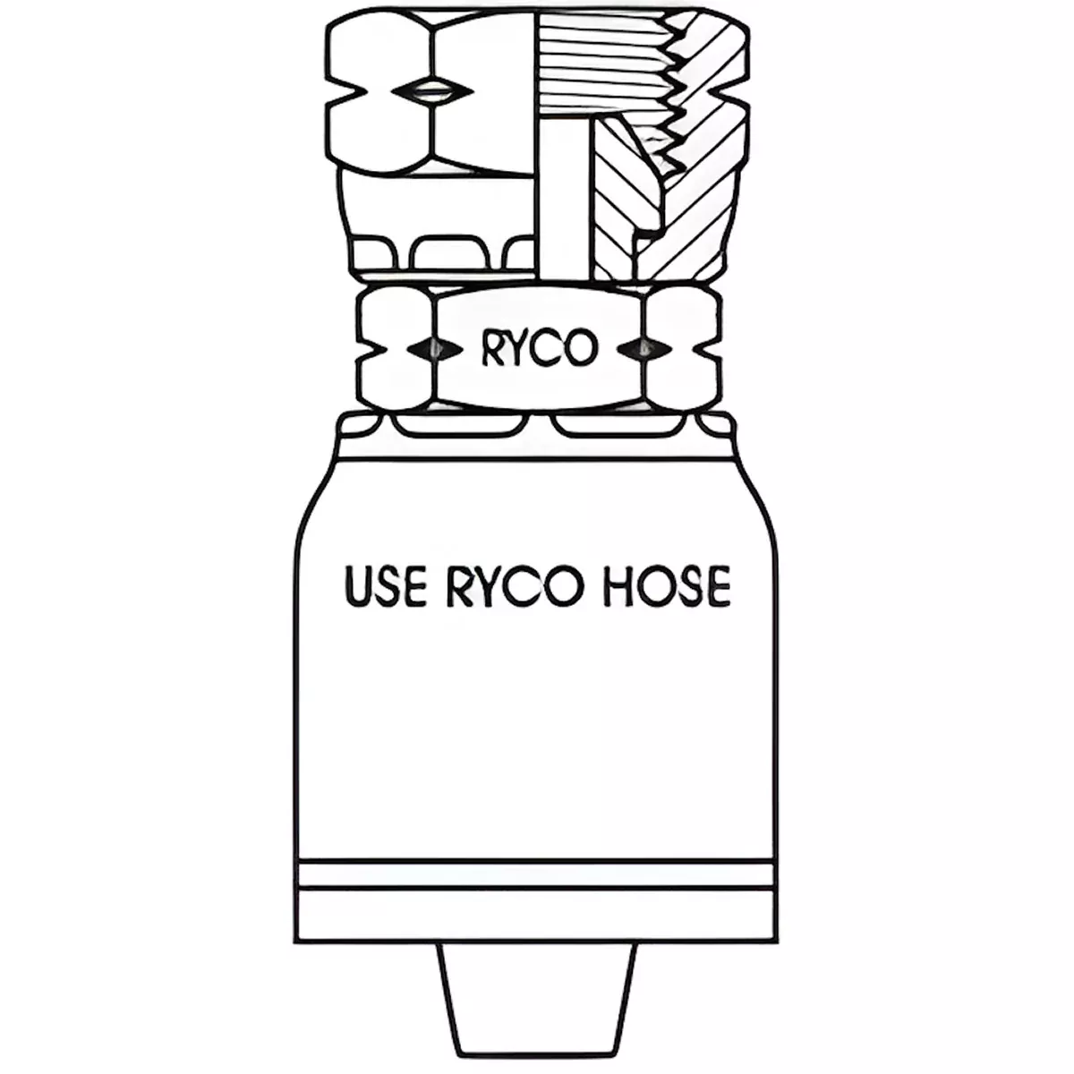 NPSM FEMALE SWIVEL WITH 1 INCH THREAD FOR 1 INCH HOSE