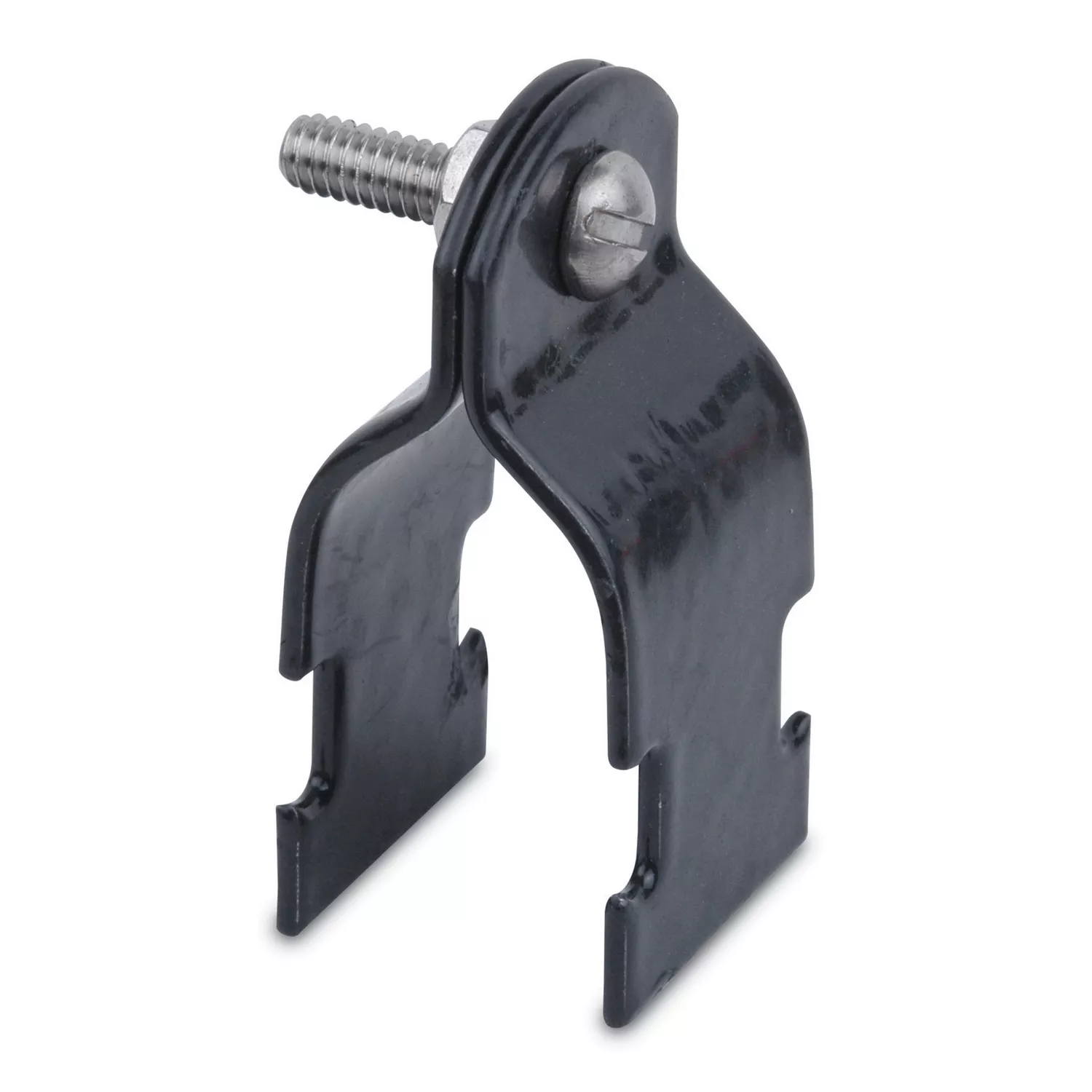 Ocal SS3/4-G 3/4" PVC-Coated Pipe Strap for Strut - Gray