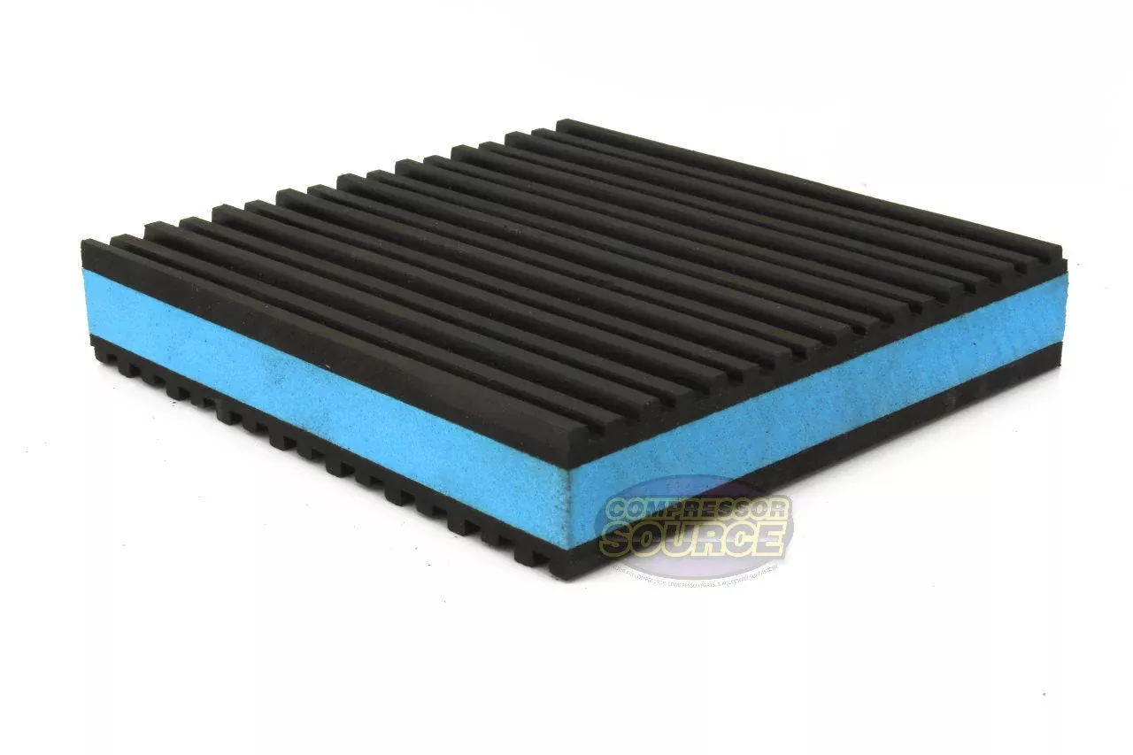 One Industrial Anti Vibration Pad 4" x 4" x 7/8" Thick Blue Composite