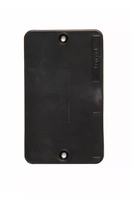 P&S 3054BK 1G BLACK BLANK COVER PLA