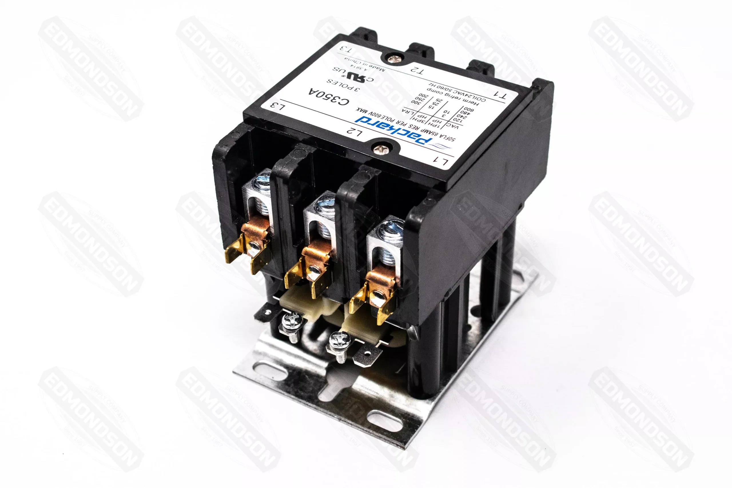 Packard C350A Contactor 3 Pole 50 Amps 24 Coil Voltage