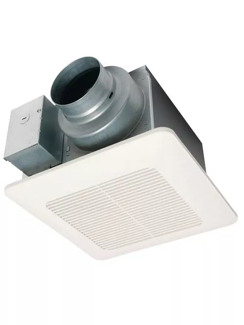 Panasonic FV-0511VQ1 WhisperCeiling Fan, 50-80-110 CFM, Square Grill