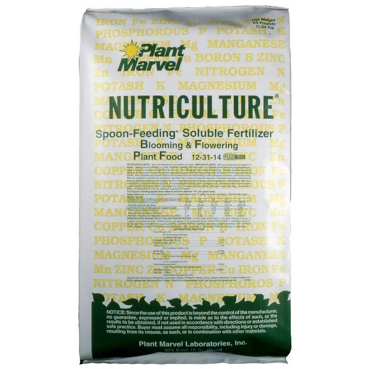 Plant Marvel 12-31-14 Water Soluble Fertilizer