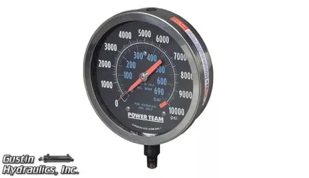 Powerteam-9089-GAUGE, 6", 0-690 TON, ALL, DRY, 1000 PSI