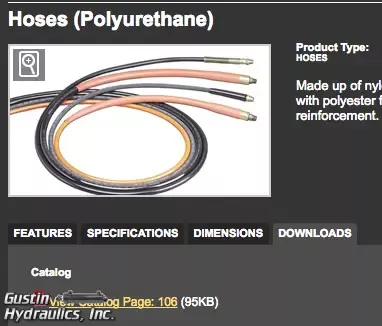 Powerteam-9770-HOSE, POLYURETHANE .25" INT'L DIA, 12'