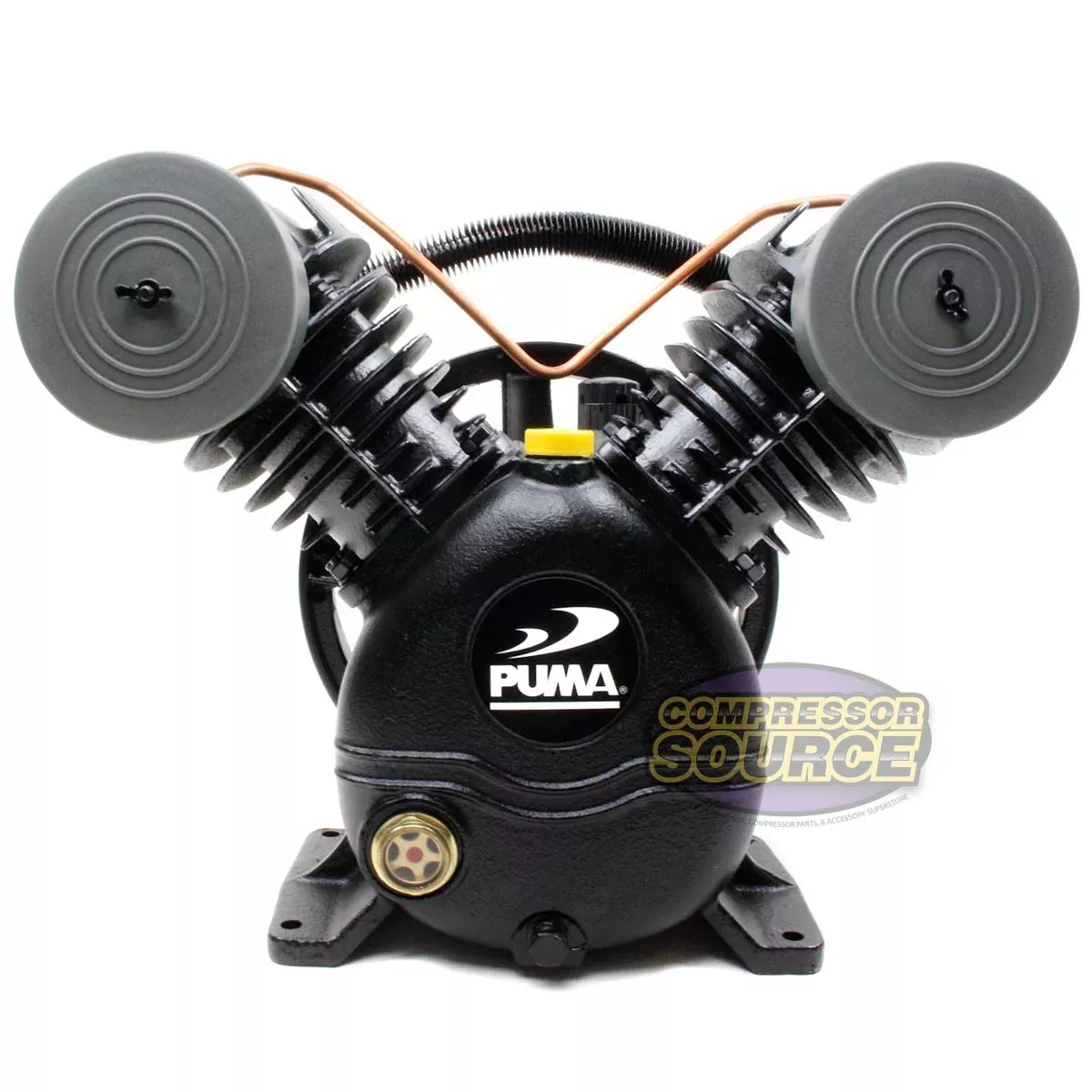 Puma 2 Cylinder Single Stage Cast Iron Air Compressor Pump 15 SCFM
