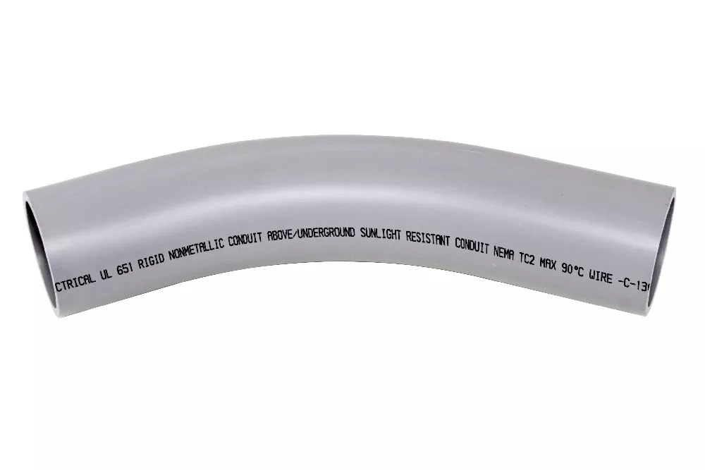 PVC 2-1/2 Inch Elbow, Schedule 40, 45 Degree