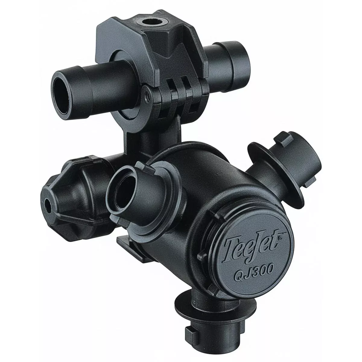 QUICKJET QJ360 NOZZLE BODY, THREE OUTLET, DOUBLE-BARBED FOR 1/2" HOSE