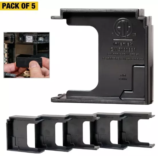 Rack-A-Tiers 79812 BusGuard - Electrical Panelboard Filler (Type QO) - 5 pack