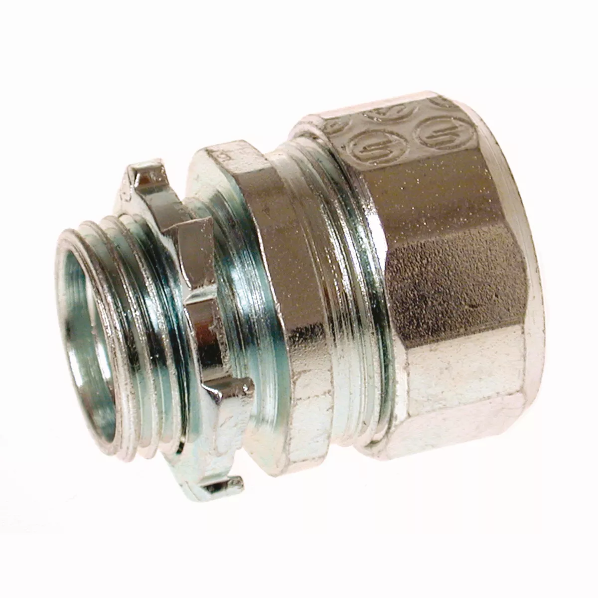 Raco 1808 2" Rigid/IMC Compression Connector, Steel/Malleable - Uninsulated