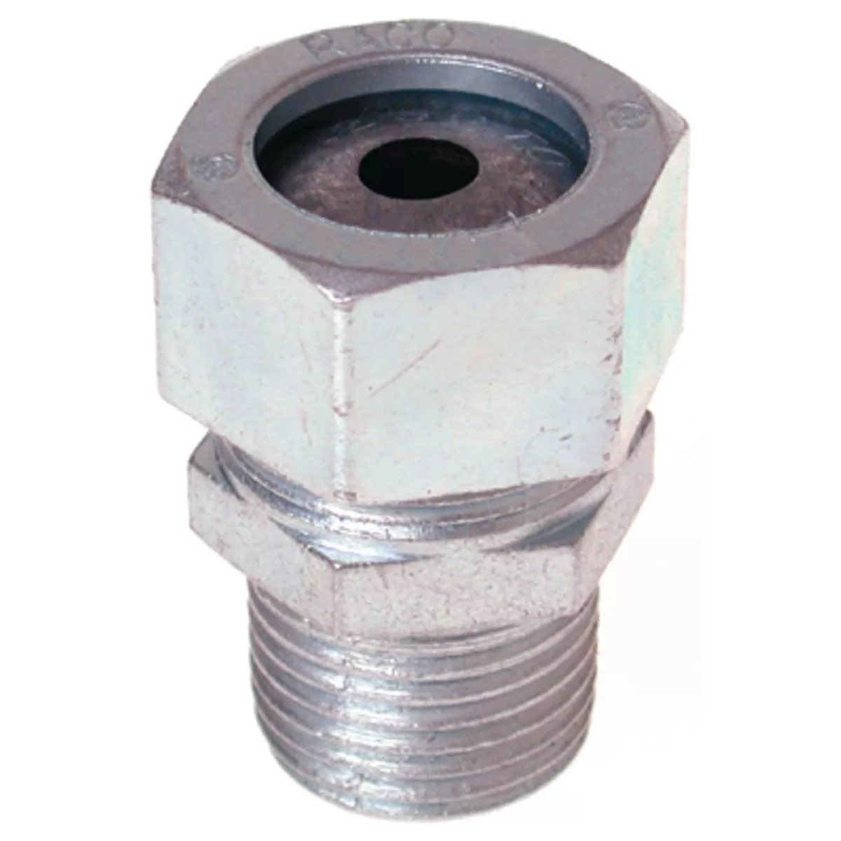 Raco 3702-3 1/2" Hub, Form-1 Liquidtight Strain Relief Cord Connector, Cable Range .375 - .425