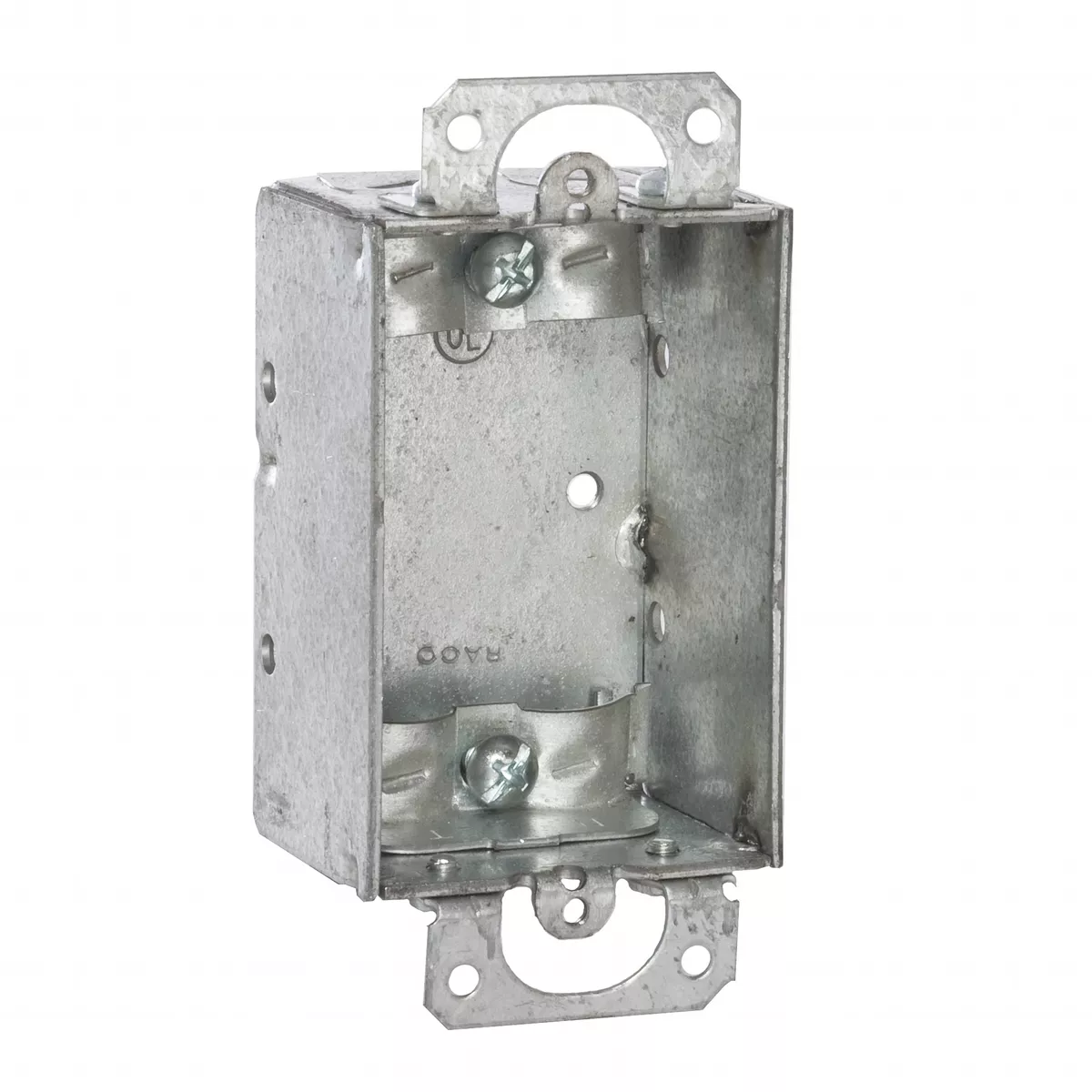Raco 410 3" x 2" Switch Box, 1-1/2" Deep, NMSC Clamps, Plaster Ears