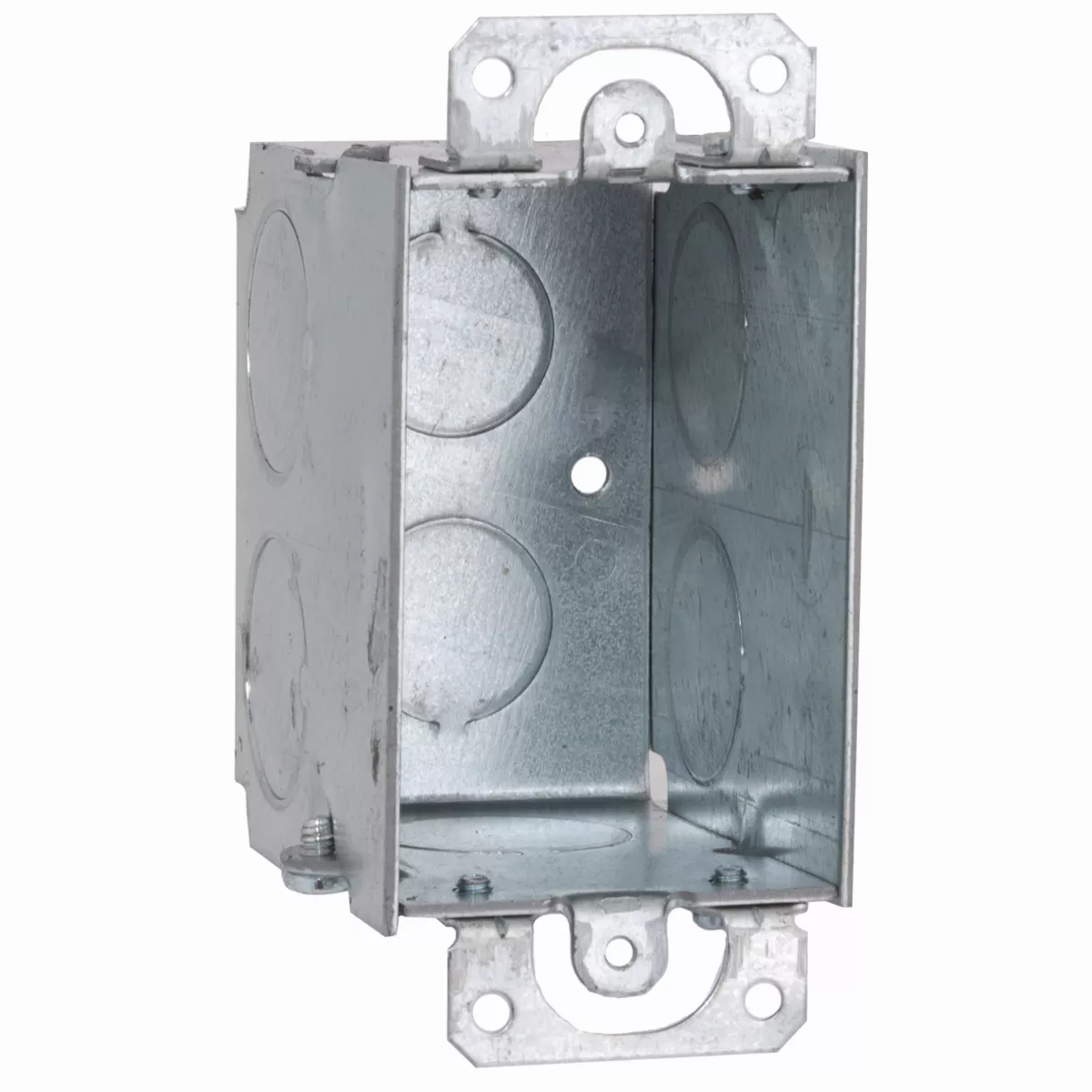 Raco 565 3" x 2" Switch Box, Gangable, 2-3/4" Deep, Two 1/2" & Six 3/4" KO's, Plaster Ears