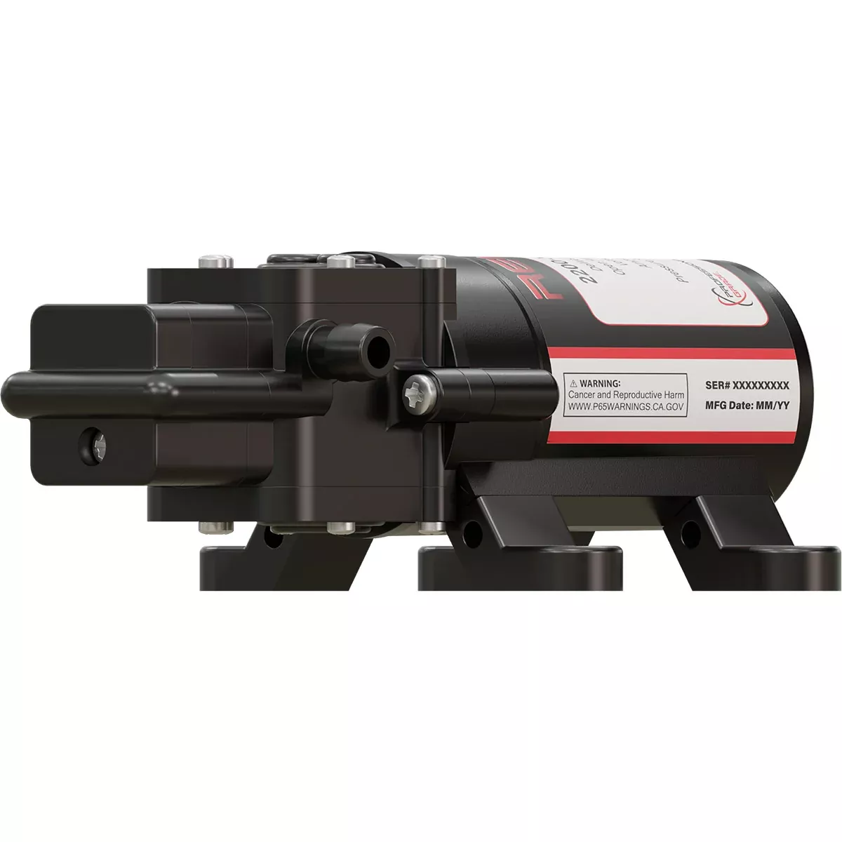 REMCO 1.0 GPM PUMP WITH MOLDED-IN 3/8" HOSE BARB PORTS
