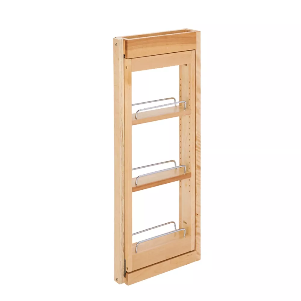 Rev-A-Shelf- 3 in. Wall Filler Pull-Out with Adjustable Shelves Soft Close