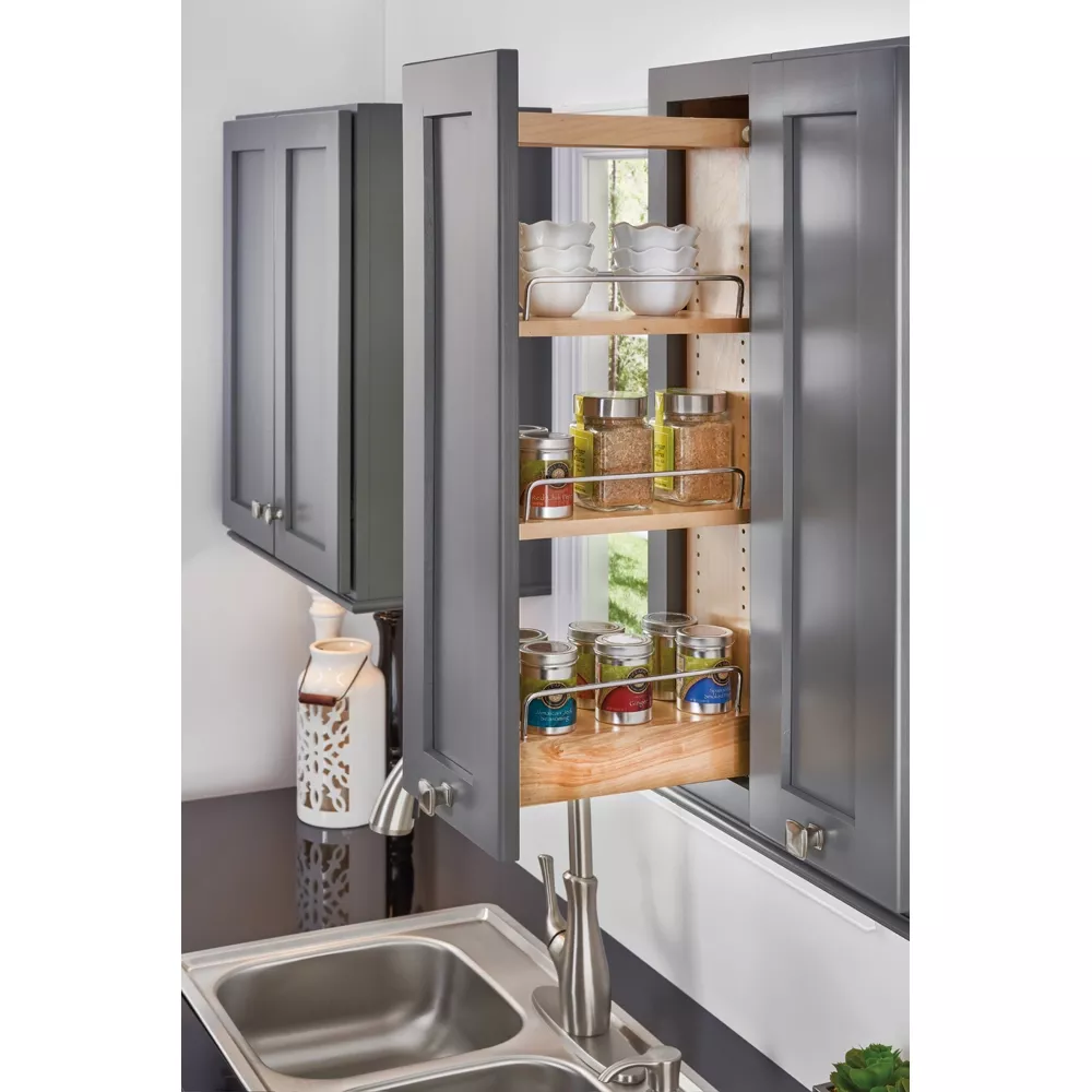Rev-A-Shelf- Cabinet Pullout Organizer with Soft-Close Wall Accessories