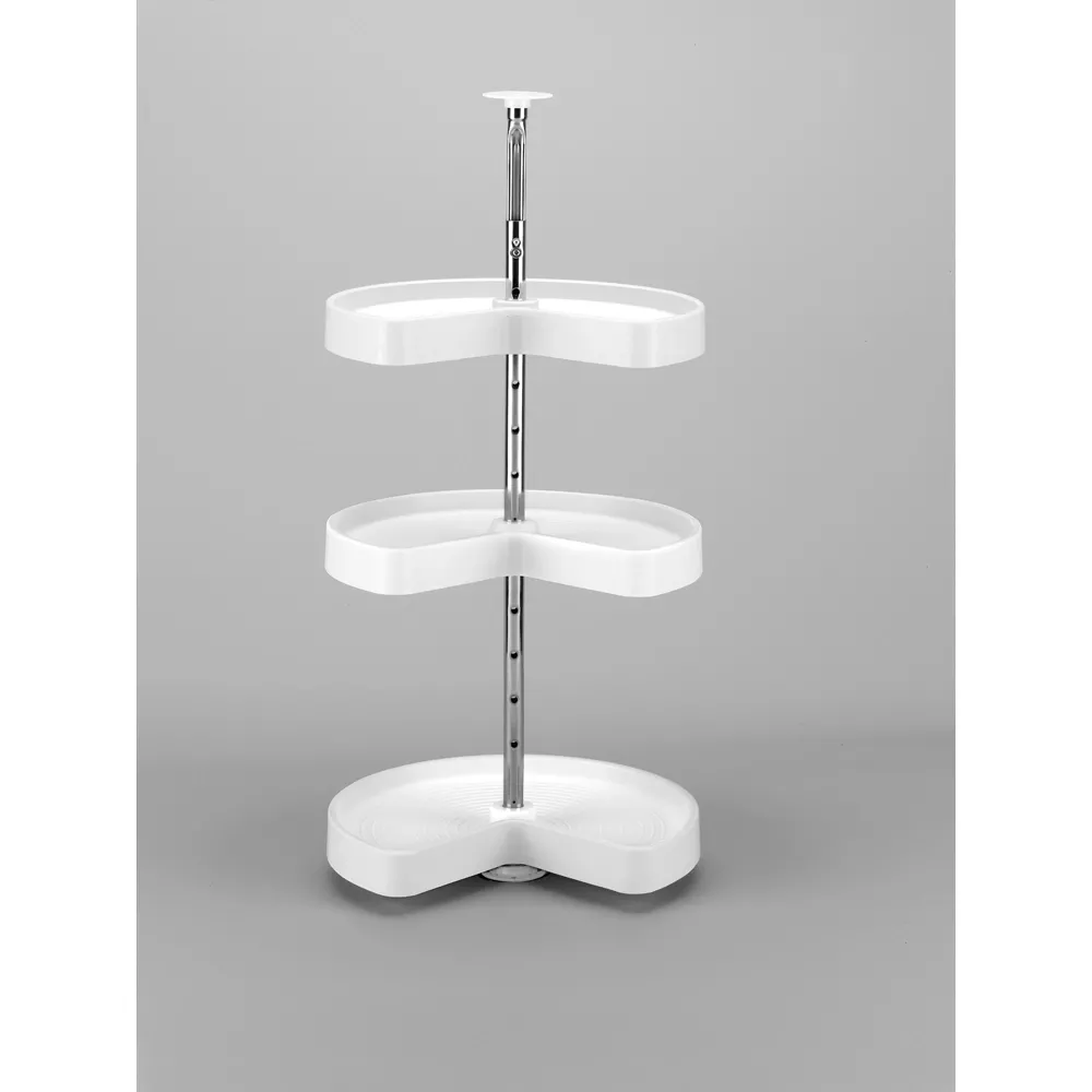 Rev-A-Shelf- Kidney Shape LD Polymer 3 Shelf Corner Lazy Susans