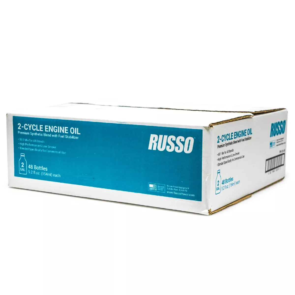 Russo 2-Cycle 50:1 Mix 2 Gallon Engine Oil 5.2 Oz.- 48 Pack
