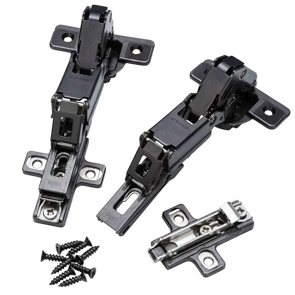 Salice 165° Cabinet Hinges, Frameless, Titanium Finish, Full Overlay