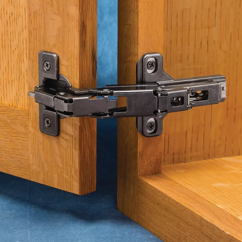 Salice 165° Face Frame Cabinet Hinges, Titanium Finish