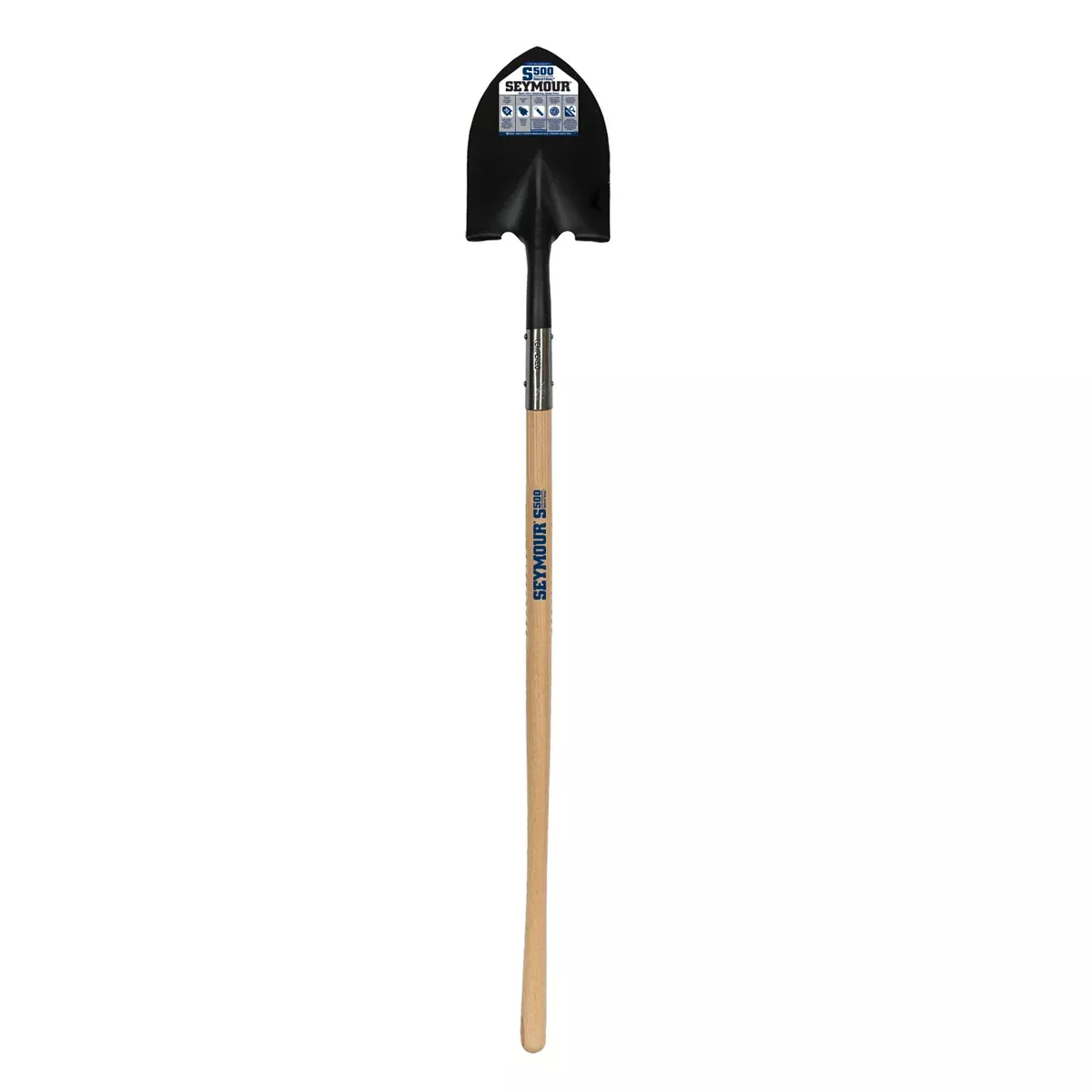 Seymour 49330 Round Point Front Turn Step Shovel w/ 48 In. Hardwood Handle