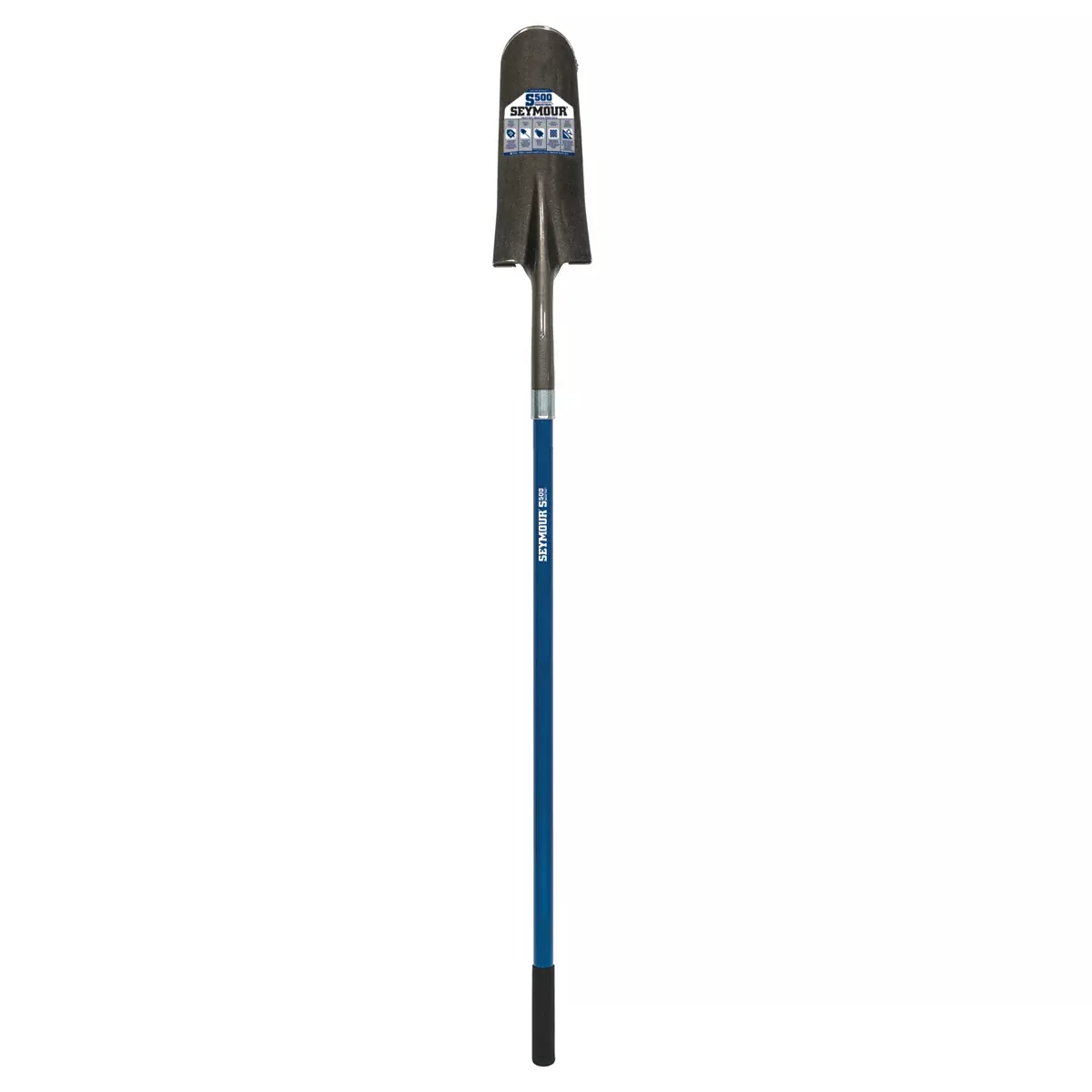 Seymour 49456 14" Drain Spade, 47" Blue Fiberglass Handle