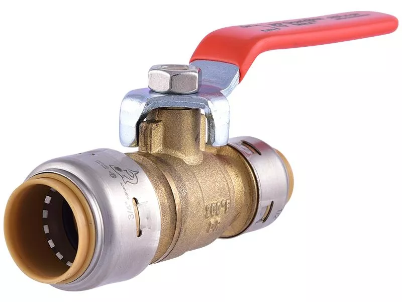 SharkBite Max UR22973 3/4" x 1/2" Brass Push Reducing Ball Valve