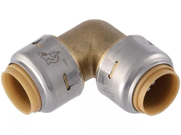 SharkBite Max UR260 1" x 1" Brass Push 90° Elbow